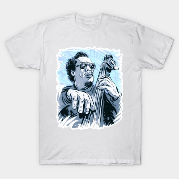 Charles Mingus - An illustration by Paul Cemmick T-Shirt by PLAYDIGITAL2020